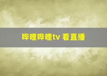 哔哩哔哩tv 看直播